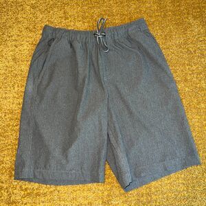 Quicksilver Waterman Shorts Men Small Gray Swim Trunks Cargo Pockets Surf Flawed